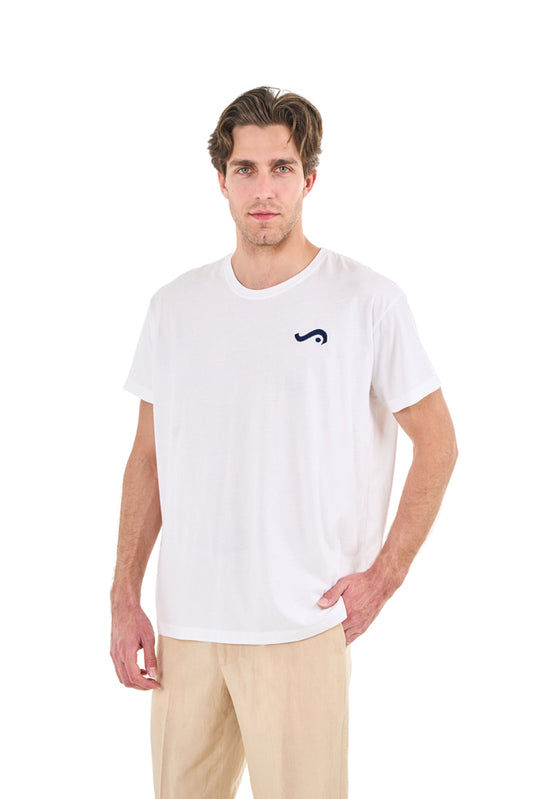 T-shirt με κέντημα κύμα - 5789618