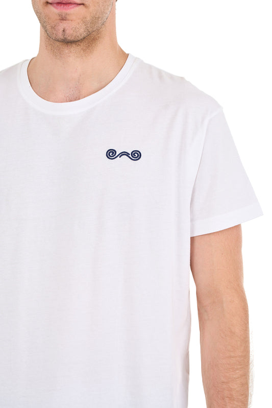 T-shirt με κέντημα σπείρα - 5791618