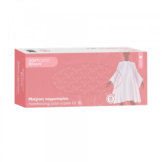 Μπέρτες κομμωτηρίου Soft Care PE - Διαφανείς 130 cm x 90 cm (40τεμ) - 121_100