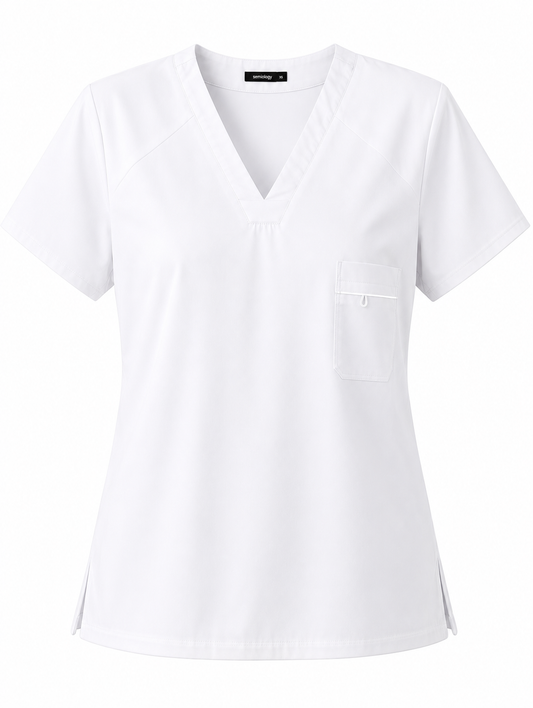 Unisex μπλούζα V απλή - 5478332