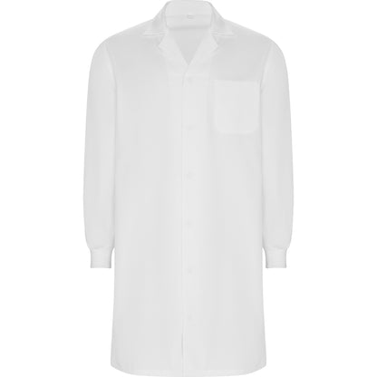Unisex λευκή μακρυμάνικη ρόμπα με τρουκς - MEDERI 9092