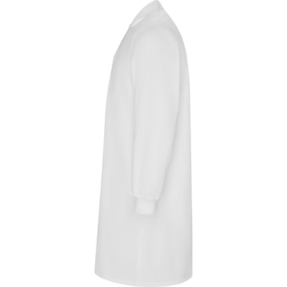 Unisex λευκή μακρυμάνικη ρόμπα με τρουκς - MEDERI 9092
