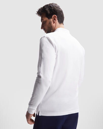 Ανδρικό μακρυμάνικο polo με velcro - 8404